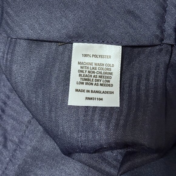 Saddlebred Traveler Comfort Flex Dress Pants 36x32 Dark Blue Straight Fit NWT - Picture 10 of 13